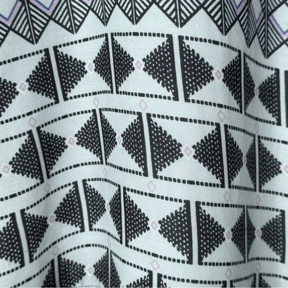 Prana Nari Tribal Ikat Printed Blue Midi Sundress Size Small - Picture 8 of 16